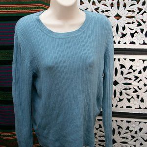 Blue Long Sleeve Top